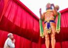16 അടി ഉയരമുള്ള പടുകൂറ്റന്‍ ഹനുമാന്‍ വിഗ്രഹം അനാച്ഛാദനം ചെയ്ത് അമിത് ഷാ