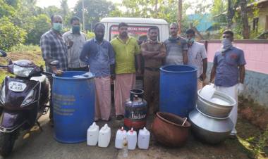 ചാരായം വ്യാവസായിക അടിസ്ഥാനത്തിൽ വാറ്റൽ; 2 പേർ പിടിയിൽ