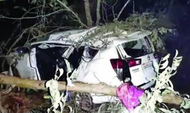 വാഹനാപകടം: കേന്ദ്രമന്ത്രി ശ്രീപദ്‌ നായിക്കിന്‌ പരുക്ക്‌; ഭാര്യ മരിച്ചു