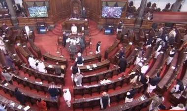 പ്ര​തി​ഷേ​ധം ; രാ​ജ്യ​സ​ഭ​യി​ല്‍ മൂ​ന്ന് എ​എ​പി എം​പി​മാ​ര്‍​ക്ക് സ​സ്പെ​ന്‍​ഷ​ന്‍