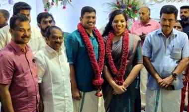 തിരുവനന്തപുരം മേയര്‍ ആര്യാ രാജേന്ദ്രനും ബാലുശ്ശേരി എംഎല്‍എ കെ.എം.സച്ചിന്‍ദേവും വിവാഹിതരായി