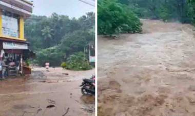 മലയോര മേഖലകളെ ആശങ്കയിലാഴ്ത്തി കനത്ത മഴ ചിലയിടങ്ങളില് ഉരുള്പ്പൊട്ടി