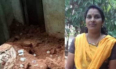 കോങ്ങാട് കുണ്ടുവംപാടത്ത് വീടിടിഞ്ഞ് വീണ് വീട്ടമ്മ മരിച്ചു