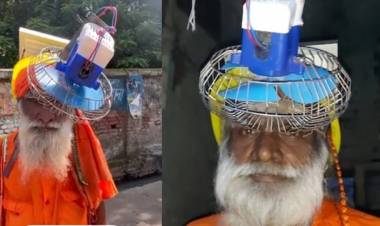 ചൂടിനെതിരെ പ്രവര്‍ത്തിക്കുന്ന സൗരോര്‍ജ്ജ ഹെല്‍മെറ്റ് കണ്ടുപിടിച്ച് 77 കാരന്‍