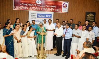 നവീകരിച്ച മൂക്കന്നൂർ ഗ്രാമപഞ്ചായത്ത് (കെ.പി' ഹോർമിസ് മെമ്മോറിയൽ കമ്യുണിറ്റി ഹാൾ) ഉത്ഘാടനം ചെയതു.,