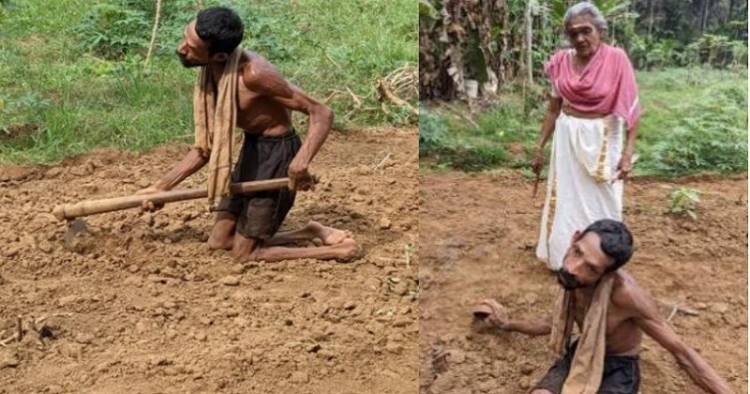 മനകരുത്താണ് കരുത്ത്; മണ്ണിലൂടെ നിരങ്ങി നീങ്ങി ഭിന്നശേഷിക്കാരനായ കര്‍ഷകന്‍ നേടിയത് നൂറു മേനിയുടെ തിളക്കം