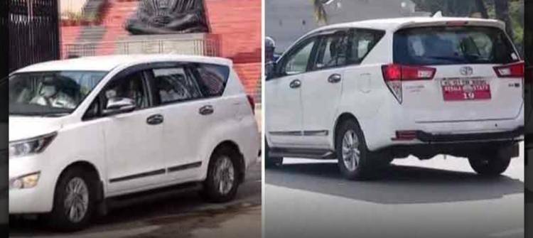 എം.എൽ എ മാരും ഉദ്യോഗസ്ഥരും വാഹനങ്ങളിലെ മറനീക്കി; കർട്ടൻ മാറ്റാതെ മന്ത്രി കൃഷ്ണൻകുട്ടിയുടെ വാഹനം