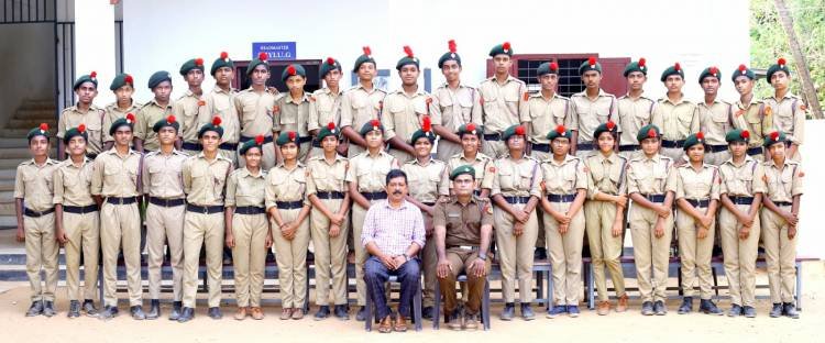 HSS മയ്യനാടിൽ സൈനികാഭ്യാസത്തോടെ NCC പാസിംഗ് ഔട്ട് പരേഡ്  നടത്തി.