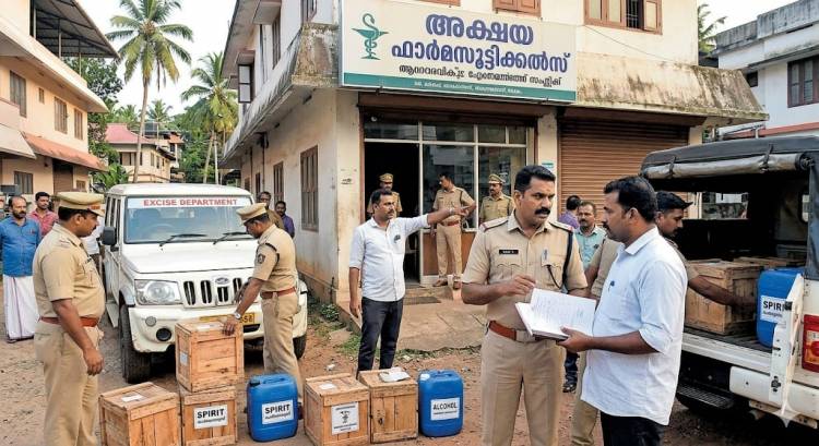 ലൈസൻസില്ലാതെ ആയുർവേദ സ്ഥാപനത്തിന് സ്പിരിറ്റ് നൽകിയ അക്ഷയ ഫാർമസിക്കെതിരെ അന്വേഷണമാരംഭിച്ച് 'എക്സൈസ്